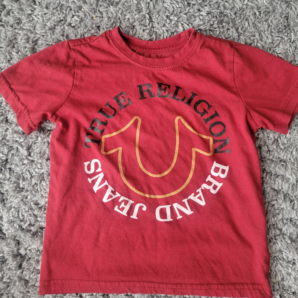 True Religion Kids Red Logo Tee